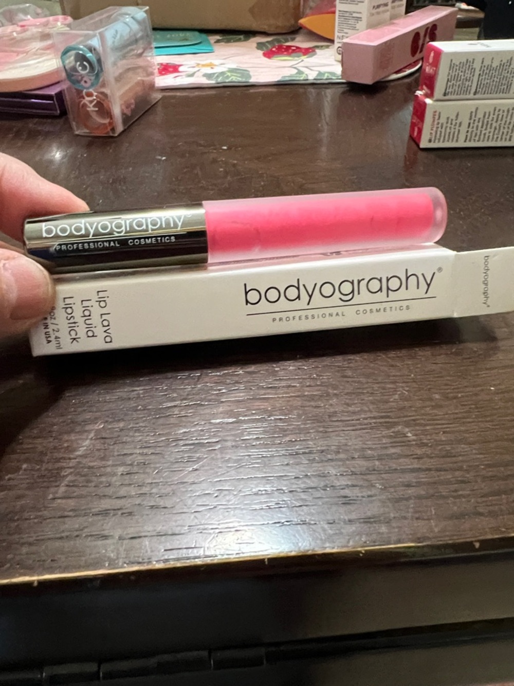 New Bodyography Lip Lava Liquid Lipstick — Bright Pink